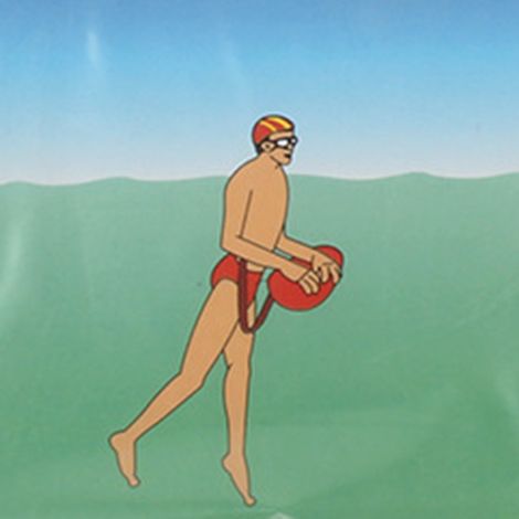 Robuste PVC-Schwimmboje mit verstellbarem Hüftgurt für Fluss-, See-, Meeres- und Ozeanschwimmen (1/5)