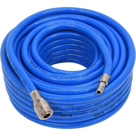 YATO Manguera de Aire Longitud 20 m PVC Reforzado Presion 20 Bar Color Azul (1/2)