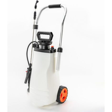 Gartenspritze - Suan - Mit Rad und Teleskoplanze - Inhalt: 12 Liter.