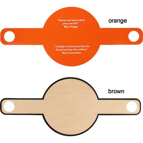Tapis de cuisson pour transfert de pâte (accessoire pour cocotte en fonte, tapis de transfert pour pâte à pain, alternative au papier sulfurisé, poignée en bandoulière, tapis d'extraction à long manch (1/5)