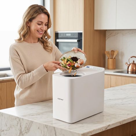 COSTWAY 3L Compostiera da Cucina Elettrica con Timer e Filtro (1/5)