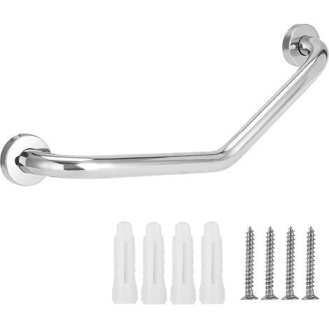 Barre d'appui Douche SUS304 Inox Poignée de Baignoire Porte Serviette Barre d'appui Salle de Bain pour Personnes Âgées/Enceinte (1/5)