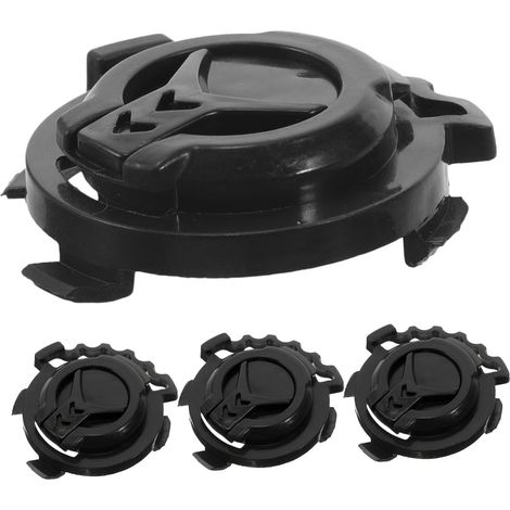 Sistema di bloccaggio per visiera del casco da moto in plastica nera con meccanismo di sgancio rapido, set da 4 pezzi, adatto per accessori per motociclette. (1/5)