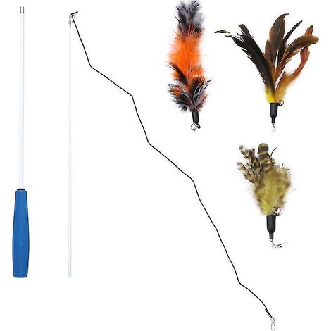 1 ensemble de jouets à plumes pour chat (1/3)