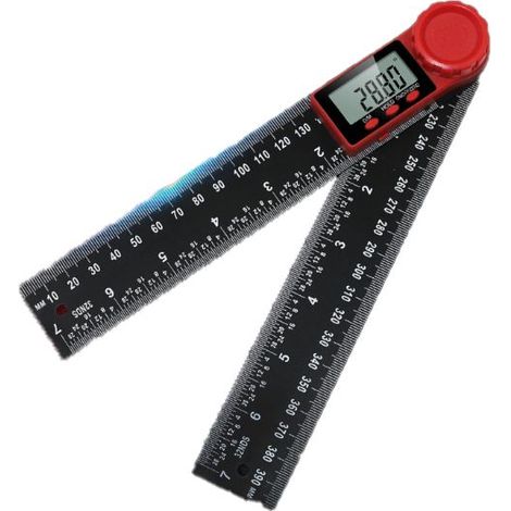 Winkelmesser, digitaler Winkelmesser mit 2-in-1-Anzeige, digitaler Messschieber, schwarzer Messschieber, Wasserwaage (1/3)