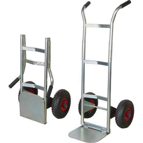 Carrello pieghevole zincato cerchio nylon