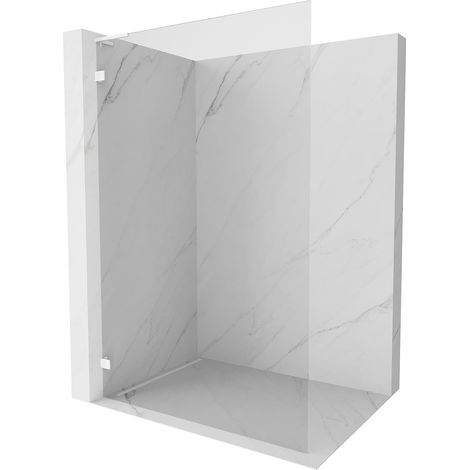 Mexen Lunar L pared de ducha Walk-in izquierda 60 x 200 cm, transparente 8 mm, blanca - 830L-060-000-20-00-L (1/5)
