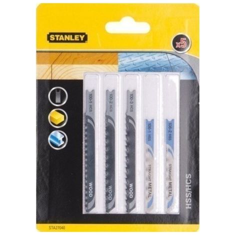 Hoja Sierra Calar Madera/Metal Vast."U" Stanley 5 Pz