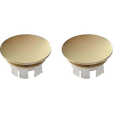 Lot de 2 anneaux de finition pour couvercle de trop-plein d'évier, bouchon de remplacement pour trou de trop-plein d'évier, double couche, rond, multicolore (1/5)