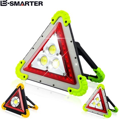 Projecteur/lampe de travail LED portable multifonction rechargeable COB - Étanche et utilisable en cas d'urgence (1/3)