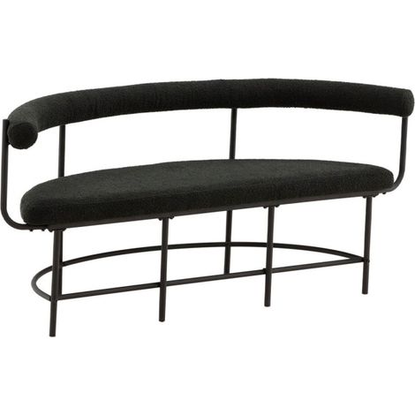 Banc Design Bouclé "Stallhagen X Josefin" 165cm Noir (1/5)
