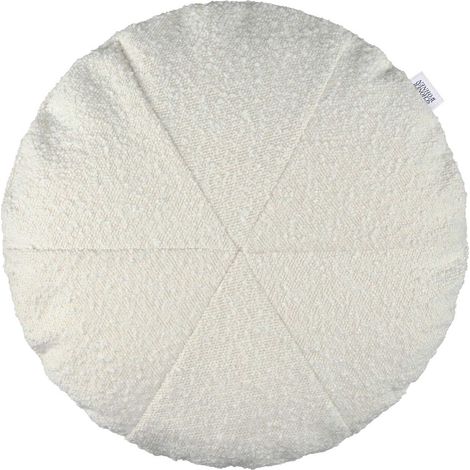 SCHÖNER WOHNEN Coussin avec rembourrage en fibre synthétique BAY - 1 pièce 45x45 cm, blanc cassé