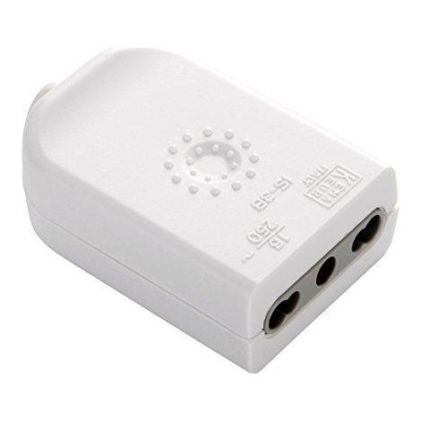 Electraline 71906 Presa Volante, 16 A 230V, Bianco Opaco