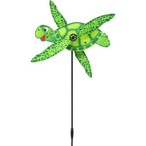 Elemento decorativo de jardín hq-kites paddle spinner sea turtle 110 cm altura resistente al clima