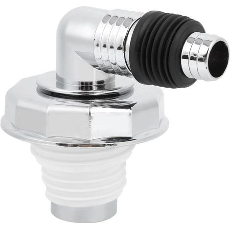 UlisemJoint de Drain de Sol pour Machine à Laver Joint en PVC chromé Connecteur de Drain de SolLe Joint de Drain de Sol Doit être Compatible avec les Drains et le Lavage (Coude pour (1/4)
