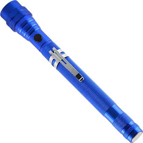 Lampe torche télescopique magnétique à LED - en alliage d'aluminium, outil rétractable, éclairage de travail vibrant à 360°, compatible avec AquaForge (1/5)