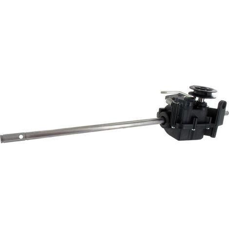 Boitier de transmission pour tondeuse GGP STIGA – Remplace origine 181003092/0 – Arbre 468mm – Diamètre poulie 52mm – Levier courroie (1/2)