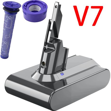 Batería recargable, compatible con modelos de aspiradoras, filtro V7 de 6000 mAh (1/2)