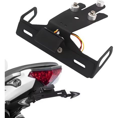 Color: Black. Material: Metal and plastic. Compatible with Kawasaki ER6-N and ER6-F Ninja.--BIEMMEDUE (1/5)