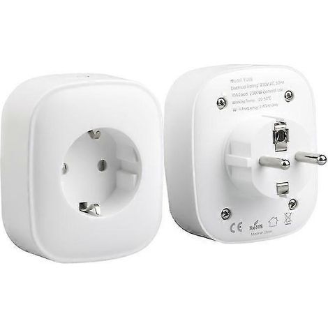 Prise intelligente (type E), prise de courant 16 A, minuterie de commande à distance Wi-Fi, prise intelligente sans fil (1/5)