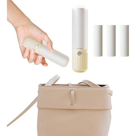 Brosse Anti Poils Brosse Adhésive 4 Rouleaux Adhésifs Reutilisables Vêtements Canapés Lits Tapis