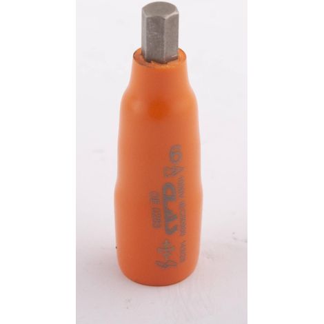 Douille 6 pans male isolée 6mm 1/4'' 1000V VDE IEC 60900 CrV - OE 0283 - CLAS Equipements