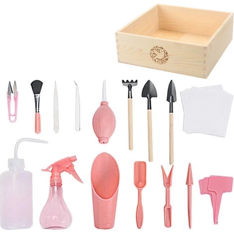 Ensemble de 15 mini-outils pour plantes succulentes, outils de plantation et de repiquage manuels. (1/5)