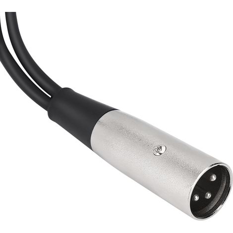 Câble XLR 33cm Mâle à Double Femelle pour Microphone et Éclairage de Studio (1/5)