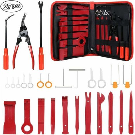 Trim Removal Tool, 27PCS Auto Mechanic Tools, Panel Trim Tools, Auto Panel Removal Tool, Car Radio, Accessories, Door, Car Dashboard (1/5)