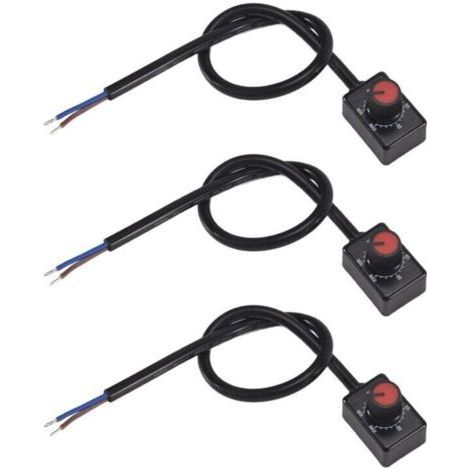 Gradateur LED PWM Passif Bouton DC 0-10V pour Variateur d'Intensité Lumineuse 3 Pièces