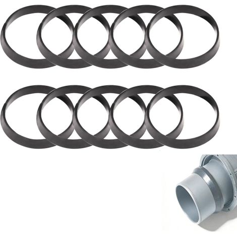 10-teiliges Dichtungsset für Spülbecken-/Waschbecken-Siphons für Küchenabflussrohre mit Durchmesser DN40 40 mm G1½, 43 x 38 x 2 mm (40 mm, 10 Stück)