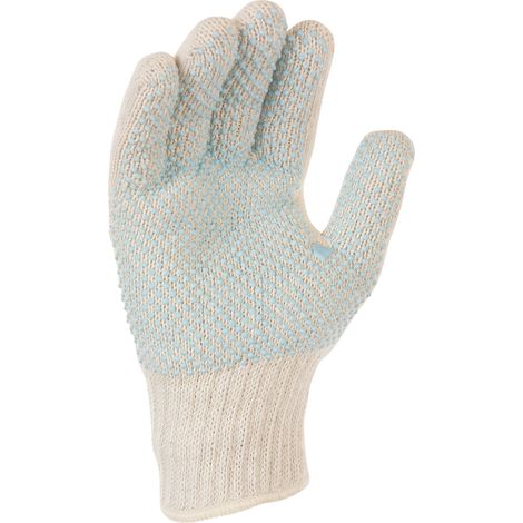 SINGER - Paire de gants polyester/coton avec points PVC sur la paume - Jauge 7 - Taille unique - TC507HB (1/3)