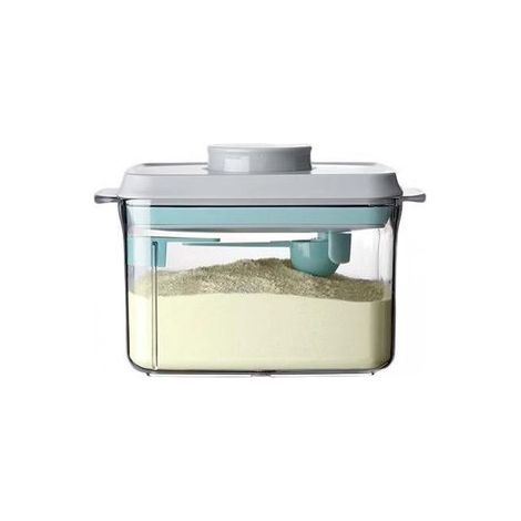 Dispensador de leche en polvo (incluye cuchara medidora)，Recipiente hermético，Recipiente portátil，17,5 x 12,1 x 20,9 cm，2300 ml (1/5)