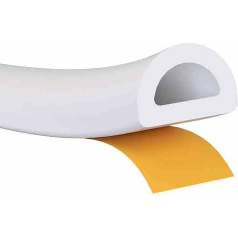 Boudin de porte autocollant en caoutchouc pour fenêtre, blanc (1/5)