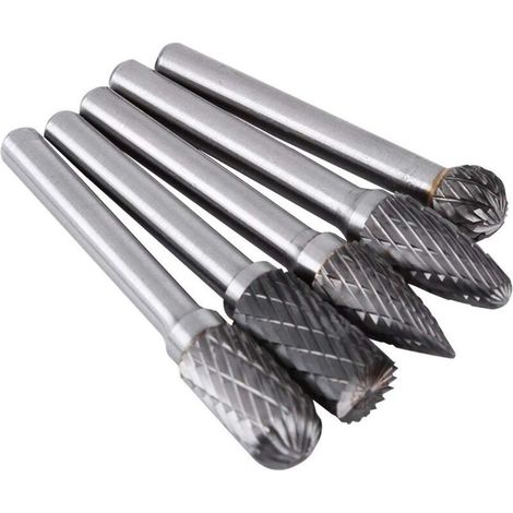 Fraises rotatives en acier tungstène, tige de 6 mm, tête de 10 mm, pour la fabrication de moules (1/5)