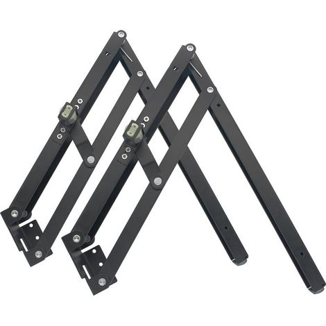 Multifunctional wall-mounted stool for the hallway, discreet and foldable (1/2)