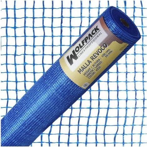 Blaue Pflasternetzrolle 50 mt. x 1 Meter. 10x10mm Lichter.