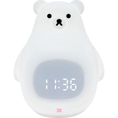 One Piece Kids Réveil Veilleuse, Grand Ours Polaire Réveil Smart Timing Lampe de Chevet avec Snooze Veilleuse Fonction de Contrôle Tactile Silicone Bébé Chambre Veilleuse, Chambre Réveil -130 110 15 (1/2)