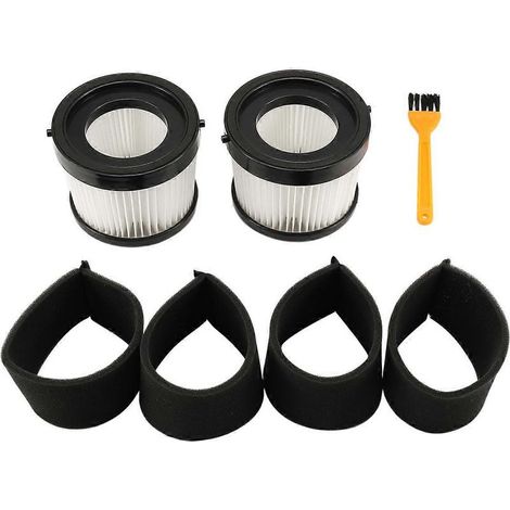 Lot de 2 filtres HEPA DCV5011H pour aspirateur à main sans fil DCV501HB, avec 4 filtres à manchon en mousse et 1 brosse (1/5)