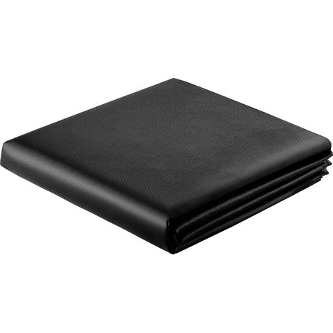 VEVOR Coperta per Saldatura in Fibra di Vetro Rivestita in Silicone da 1829 x 2438 mm, Coperte di Protezione Resistente al Calore max. 982°C, Tappeto Ignifugo Protettivo per Saldatura, Nero (1/5)