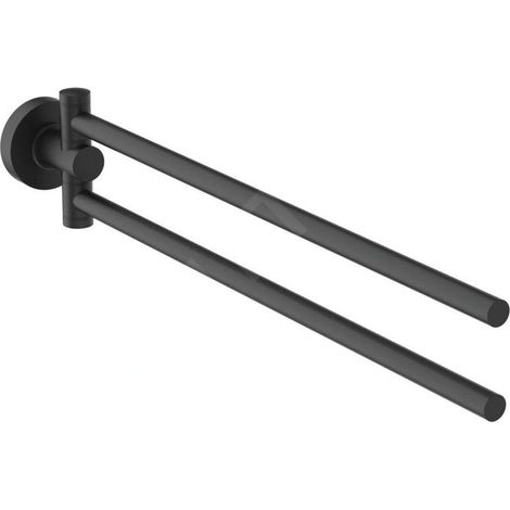Ideal Standard IOM - Porte-serviettes, pivotant, longueur 37 cm, noir soyeux A9131XG (1/4)