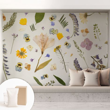 Papier peint intissé décoratif pour salon chambre et cuisine Facile à poser avec colle Fleurs de printemps 208x146 cm (1/5)