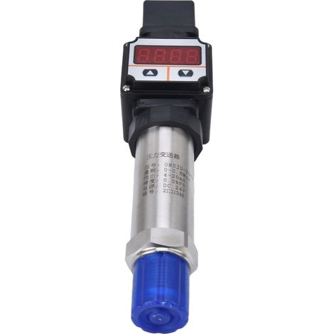 Digitaler Drucksensor 0-0,6 MPa, Messumformer aus Edelstahl und PVC, Digitalanzeige, technischer Kunststoff, für industrielle Anwendungen. (1/5)