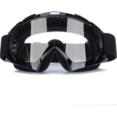 Lunettes Clair Moto Cross Goggle, Cross Goggle Anti-UV Brouillard Noir CE (1/5)