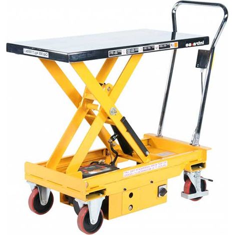 Plateforme élévatrice semi électrique - Levée max 950mm - Capacité max 500kg - Industrie - Logistique - Maintenance mécanique - 1865052050