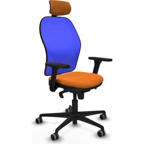 Bürostuhl piqueras y crespo Jorquera orange Mesh Kunstleder