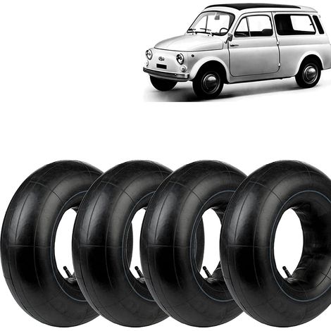 4 CAMERE DARIA 125/135-12 VALVOLA IN GOMMA TR13 COMPATIBILE CON PNEUMATICI MOTO FIAT 500 EPOCA 126 APE Ecovelo