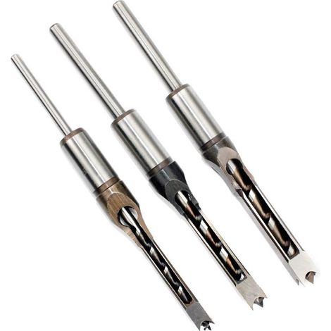Punta da trapano a foro quadrato, elevata durezza, scalpello per mortase efficiente per la lavorazione del legno, 6,4 mm/1,4 pollici (1/5)