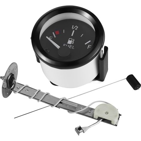 Fuel Level Gauge Meter with Sensor 52mm E-1/2-F Pointer 12V Universal Oil Level Sensor for Car SUV Boat Yacht Truck RV (1/5)