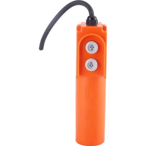 Interrupteur à bouton étanche avec condensateur pour commande de palan électrique, ascenseur et chariot élévateur (220 V). (1/5)
